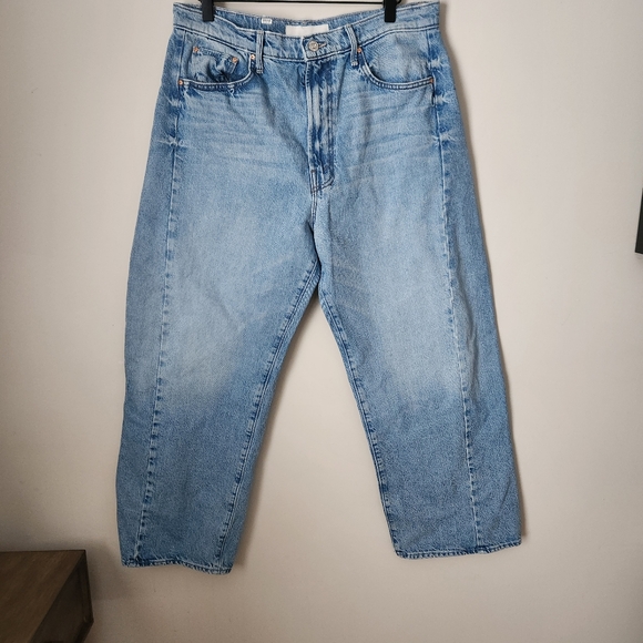 MOTHER Sky Blue Wide Leg/Barrel-style Jeans - Picture 15 of 15